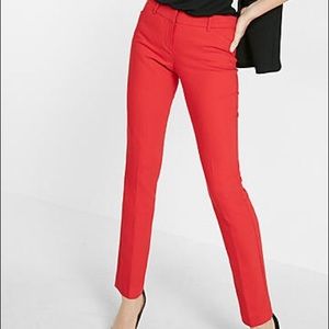 Express Editor Pants Red 00R  NWT